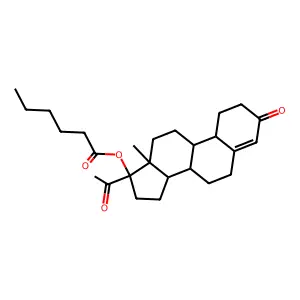 孕诺酮己酸酯 structure