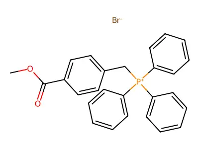 [4-(Methoxycarbonyl)benzyl](triphenyl)phosphonium bromide structure