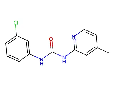 1-(3-Chlorophenyl)-3-(4-methyl-2-pyridyl)urea structure