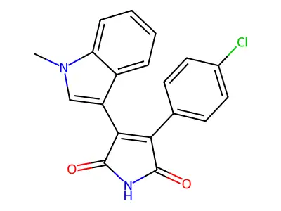 3-(4-Chlorophenyl)-4-(1-methyl-1H-indol-3-YL)-1H-pyrrole-2,5-dione structure