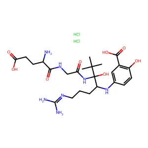 Gamma-tert-butyloxy-Glu-Gly-Arg-3-carboxy-4-hydroxyanilide structure