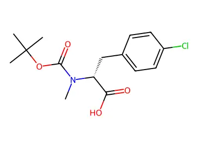 Boc-(S)-3-Amino-4-(4-chloro-phenyl)-butyric acid structure