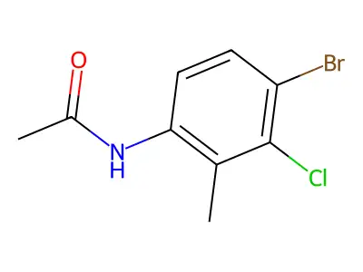N-(4-溴-3-氯-2-甲基苯基)乙酰胺 structure