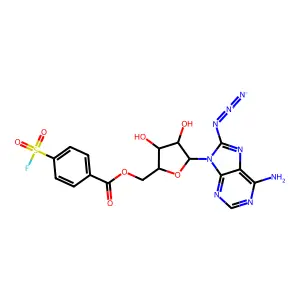 5'-4-(Fluorosulfonyl)benzoyl-8-azidoadenosine structure