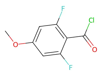 2,6-Difluoro-4-methoxybenzoyl chloride structure