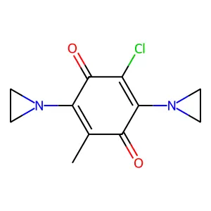 2,5-Bis(aziridin-1-yl)-3-chloro-6-methylcyclohexa-2,5-diene-1,4-dione structure
