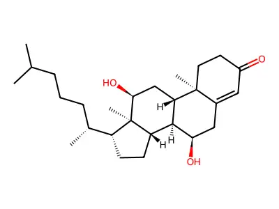 7alpha,12alpha-Dihydroxycholest-4-en-3-one structure