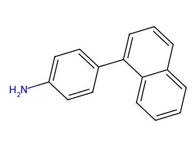 Benzenamine, 4-(1-naphthalenyl)- structure