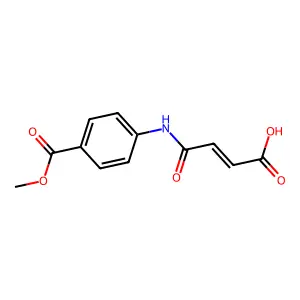3-[(4-methoxycarbonylphenyl)carbamoyl]prop-2-enoic Acid structure