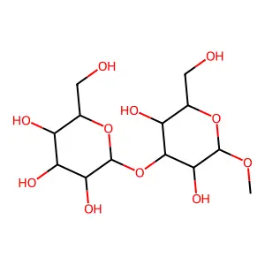 methyl 3-O-galactopyranosylmannopyranoside structure