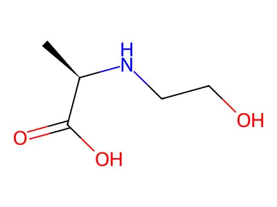 N-(2-hydroxyethyl)alanine structure