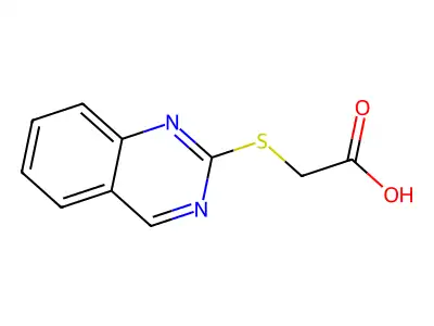 2-Quinazolin-2-ylthioacetic acid structure