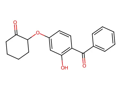 2-(4-Benzoyl-3-hydroxyphenoxy)cyclohexanone structure