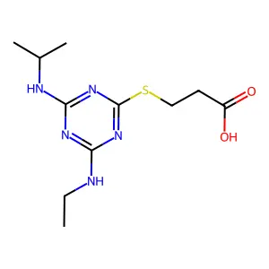 阿特拉津-3-巯基丙酸 structure