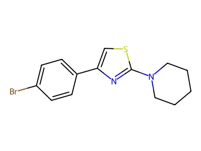 4-(4-Bromophenyl)-2-(Piperidin-1-yl)Thiazole structure