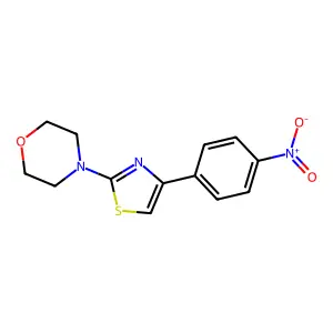 4-[4-(4-Nitrophenyl)-1,3-thiazol-2-yl]morpholine structure