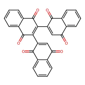 2,2':3',2''-Ternaphthalene-1,1',1'',4,4',4''-hexone structure