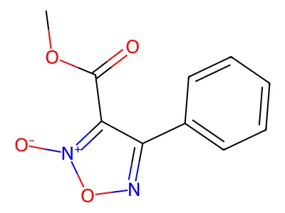 3-(Methoxycarbonyl)-4-phenyl-1,2,5-oxadiazole 2-Oxide structure