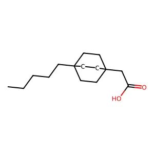 (4-Pentylbicyclo[2.2.2]oct-1-yl)acetic acid structure