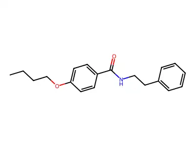 4-butoxy-N-(2-phenylethyl)benzamide structure