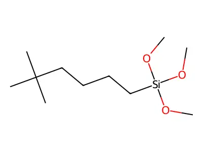 5,5-Dimethylhexyl(trihydroxy)silane structure