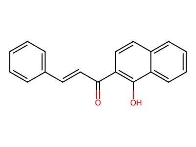 (E)-1-(1-hydroxynaphthalen-2-yl)-3-phenylprop-2-en-1-one structure