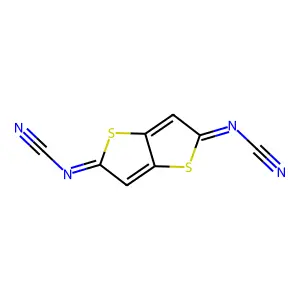 Cyanamide, thieno[3,2-b]thiophene-2,5-diylidenebis- structure