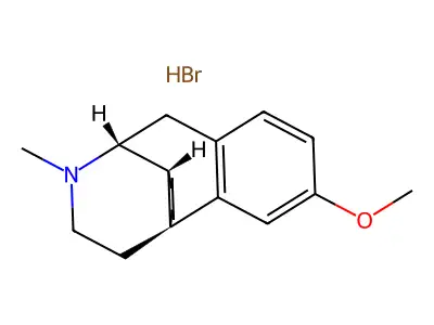 Morphinan, 3-methoxy-17-methyl-, hydrobromide (1:1) structure