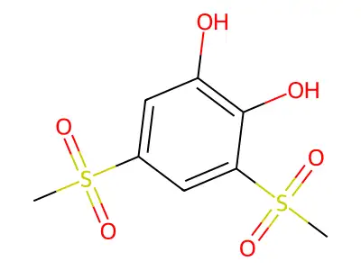 1,2-Benzenediol, 3,5-bis(methylsulfonyl)- structure