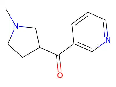(R,S)-1-Methyl-3-nicotinoylpyrrolidine structure