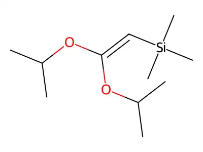 [2,2-Bis(1-methylethoxy)ethenyl]trimethylsilane structure