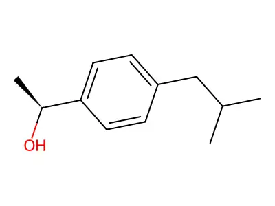 1-(4-Isobutylphenyl)ethanol structure