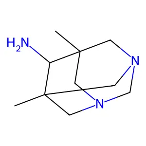 6-Amino-5,7-dimethyl-1,3-diazaadamantane structure