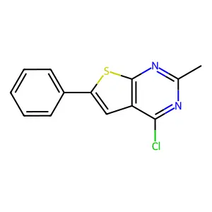 4-Chloro-2-methyl-6-phenylthieno[2,3-d]pyrimidine structure