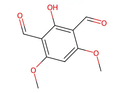 2,6-Diformyl-3,5-dimethoxyphenol structure