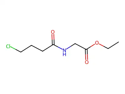 N-(4-Chloro-1-oxobutyl)glycine ethyl ester structure