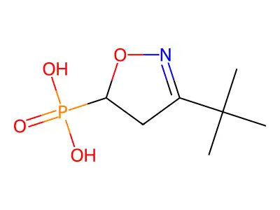 (3-tert-Butyl-4,5-dihydro-1,2-oxazol-5-yl)phosphonic acid structure