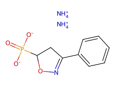 (3-苯基-2-异恶唑啉-5-基)膦酸 structure