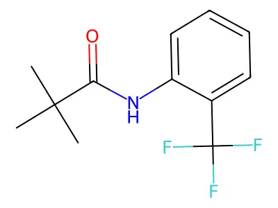 2,2-dimethyl-N-[2-(trifluoromethyl)phenyl]propanamide structure