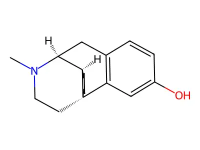 右啡烷 structure