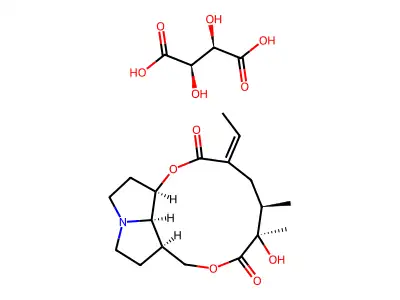 Platyphylline bitartrate structure