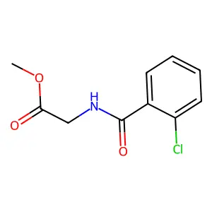 N-(2-氯苯甲酰)甘氨酸甲酯 structure