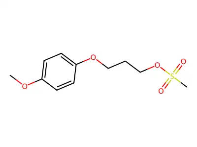 3-(4-Methoxyphenoxy)propyl methanesulfonate structure