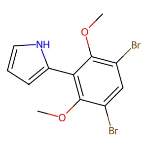 2-(3,5-Dibromo-2,6-dimethoxyphenyl)-1H-pyrrole structure