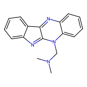 5H-Indolo(2,3-b)quinoxaline-5-methanamine, N,N-dimethyl- structure