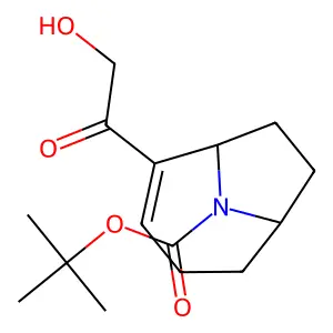 9-Azabicyclo(4.2.1)non-2-ene-9-carboxylic acid, 2-(hydroxyacetyl)-, 1,1-dimethylethyl ester, (1R)- structure