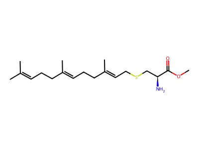 2-氨基-3-(3,7,11-三甲基十二碳-2,6,10-三烯基硫基)丙酸甲酯 structure