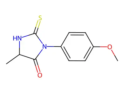 1-(4-methoxyphenyl)-4-methyl-2-sulfanyl-4,5-dihydro-1H-imidazol-5-one structure