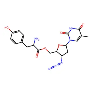TFAc-tyrosyl-AZT structure