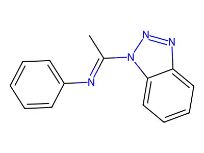 (NE)-N-[1-(1H-1,2,3-Benzotriazol-1-yl)ethylidene]aniline structure